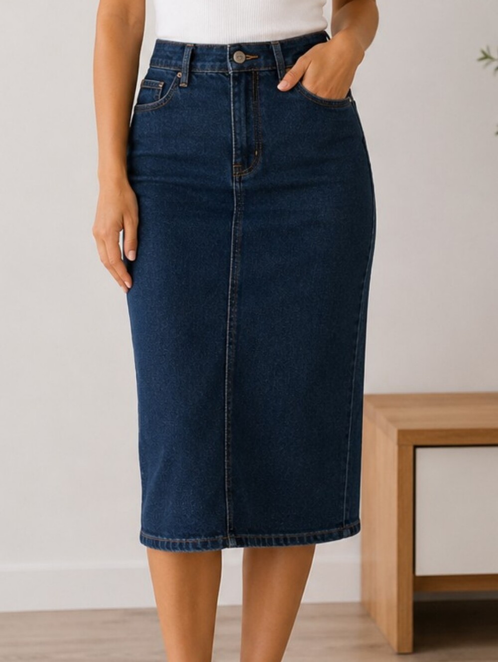💙🩵 GAP Dark Blue Denim Pencil Skirt